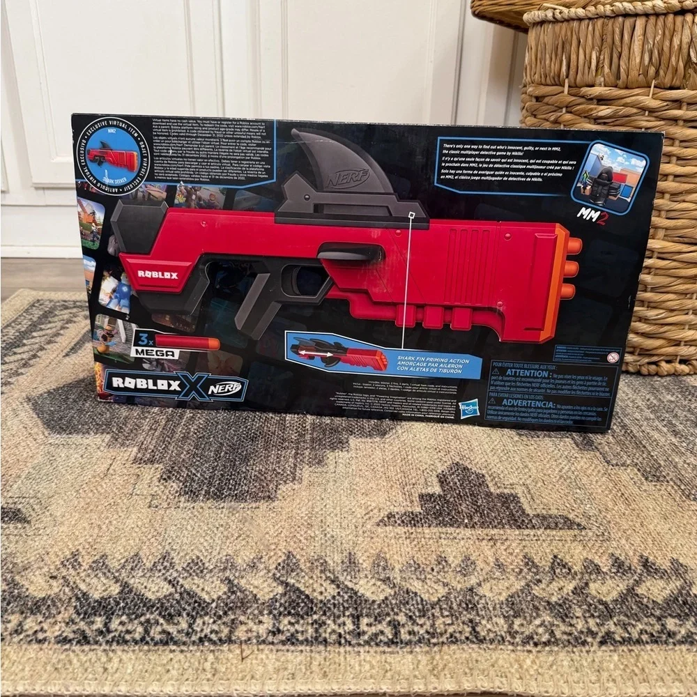 New Nerf Roblox W Code Virtual Exclusive Dart Blaster Mm2 Shark Seeker Dart Gun